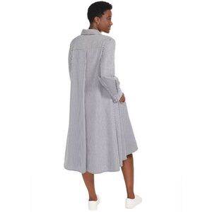 Womens Daytripper Gingham Cuff Sleeves Collar Pockets Button Up Shirtdress 0XL